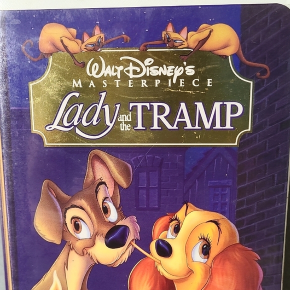 DISNEY Masterpiece Lady and the Tramp VHS with Cover - Picture 7 of 11